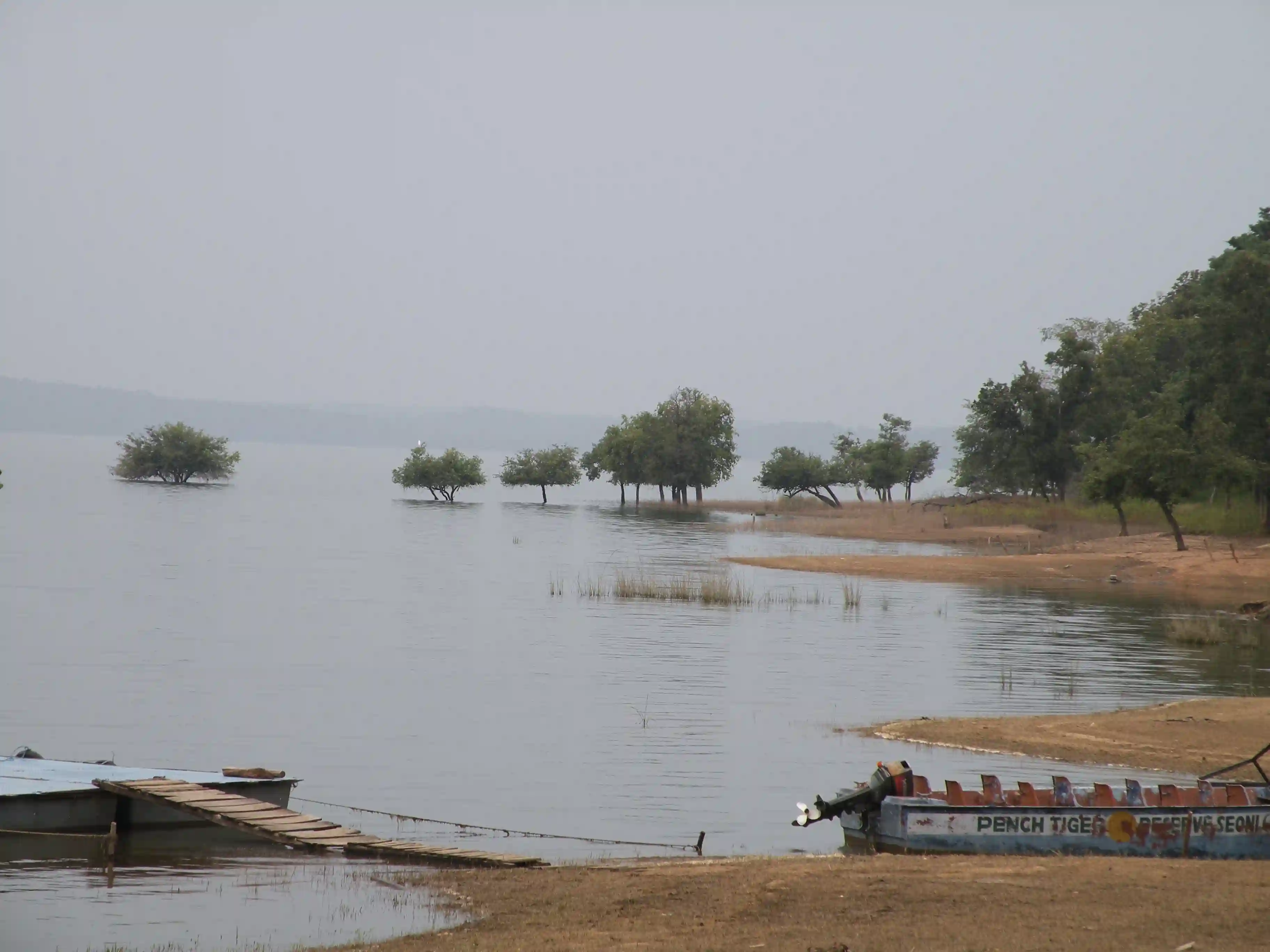 Sunset view over Kohka Lake near Turia