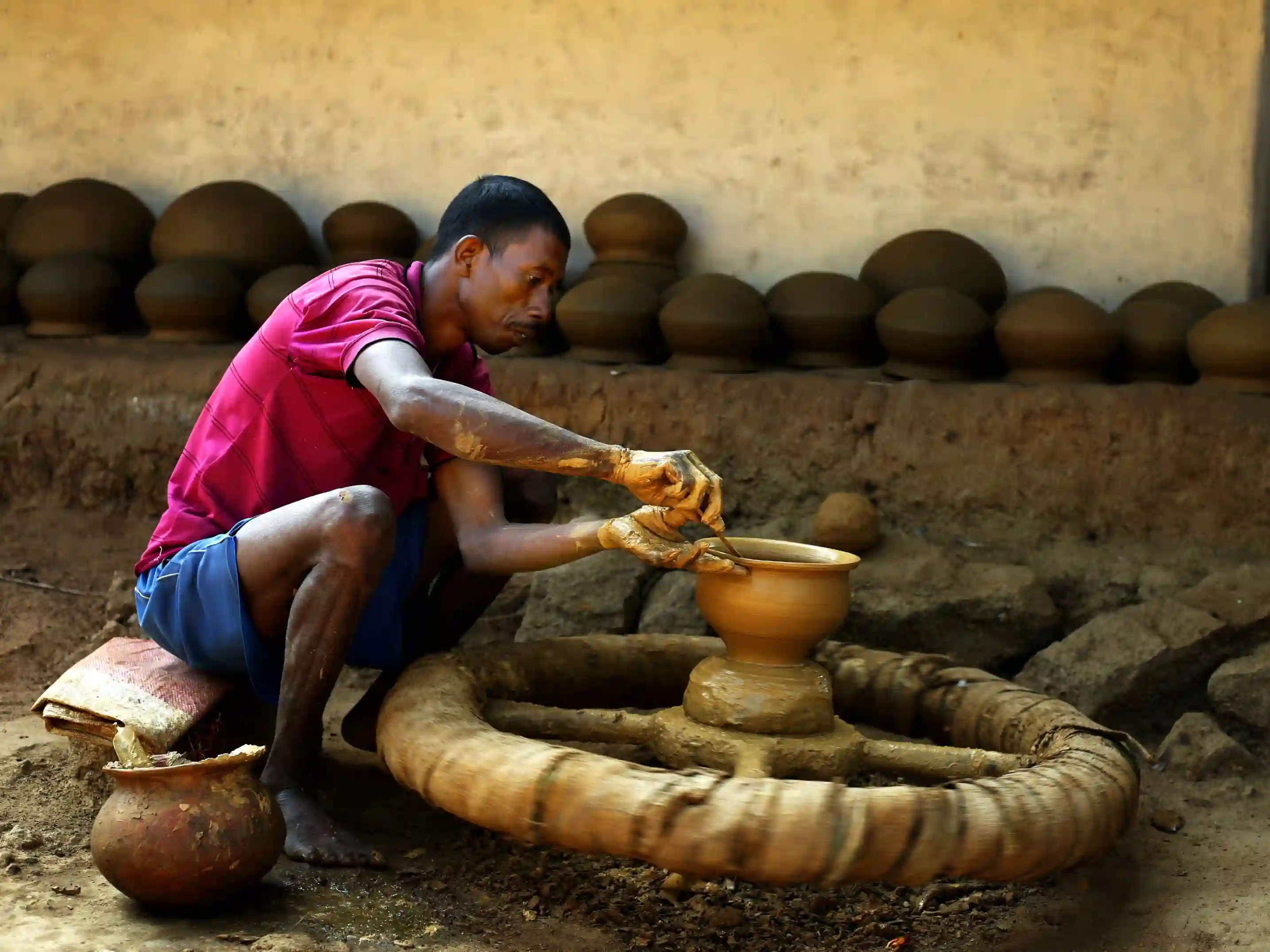 Traditional clay crafts at Pachdhar Pottery Village